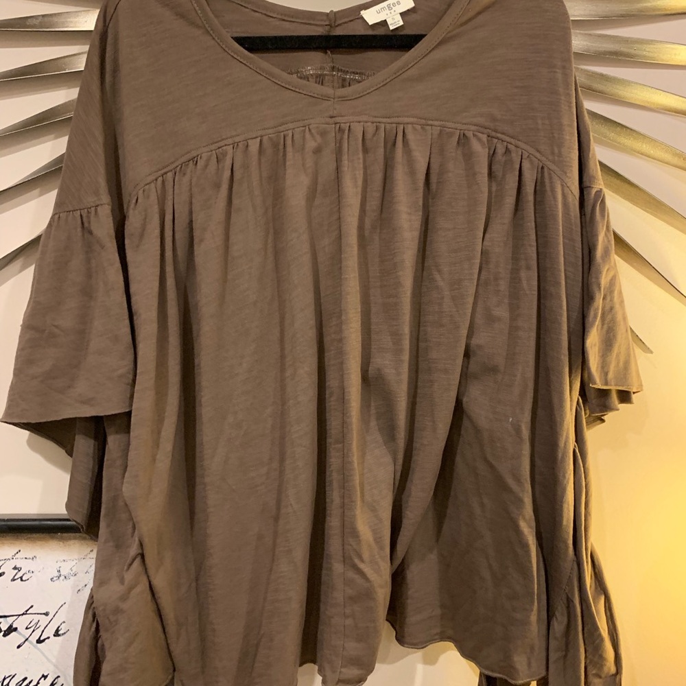 Umgee Shirt- Brown